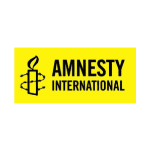 Logo of Amnesty International.