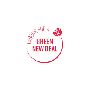 Logo of Labour for a Green New Deal.